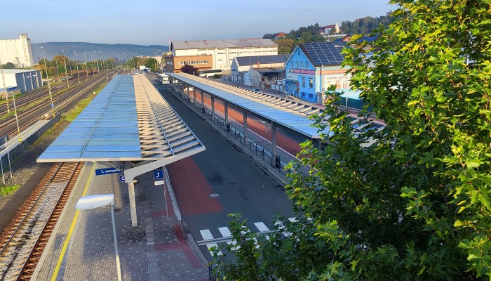 Fotovoltaická elektrárna - přístřešky dopravního terminálu