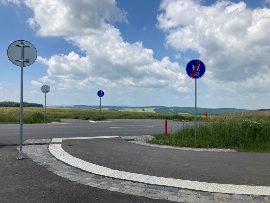 Po realizaci – přechod přes hlavní komunikaci pro motorová vozidla