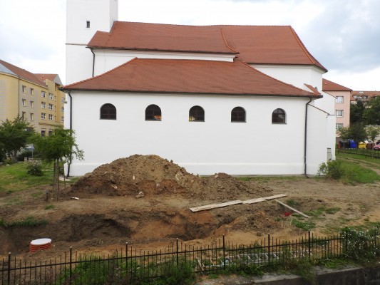 Hospodaření se srážkovými vodami - kostel Mistra Jana Husa - záměr. č 306