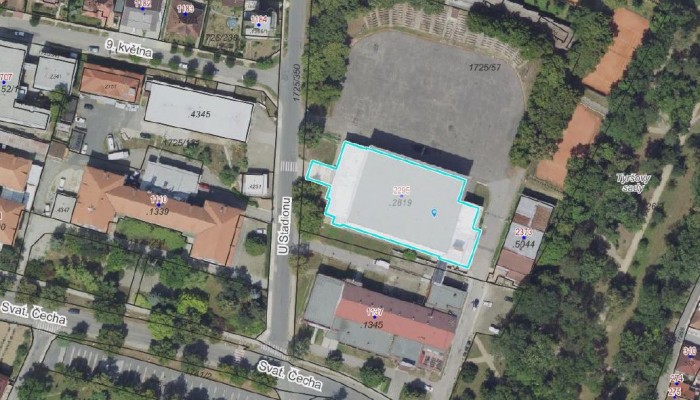 Energeticky úsporná opatření sportovní haly č. p. 2295 (IZ č. 319)