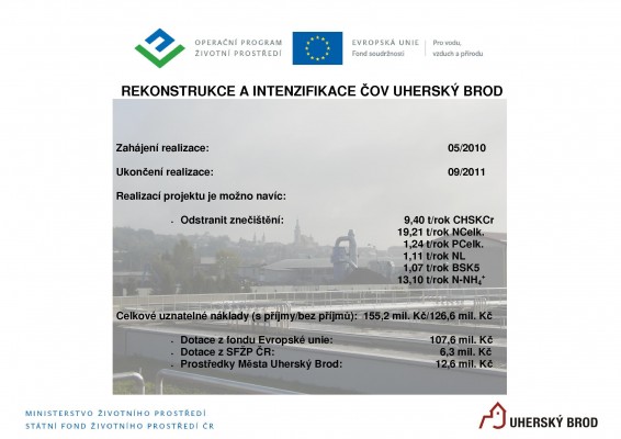 Rekonstrukce a intenzifikace ČOV Uherský Brod