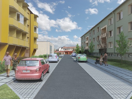 Polopropustné parkoviště ulic Soukenická a U Fortny (IZ 274)