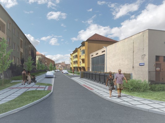 Polopropustné parkoviště ulic Soukenická a U Fortny (IZ 274)