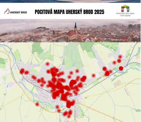 Pocitová mapa Uherský Brod